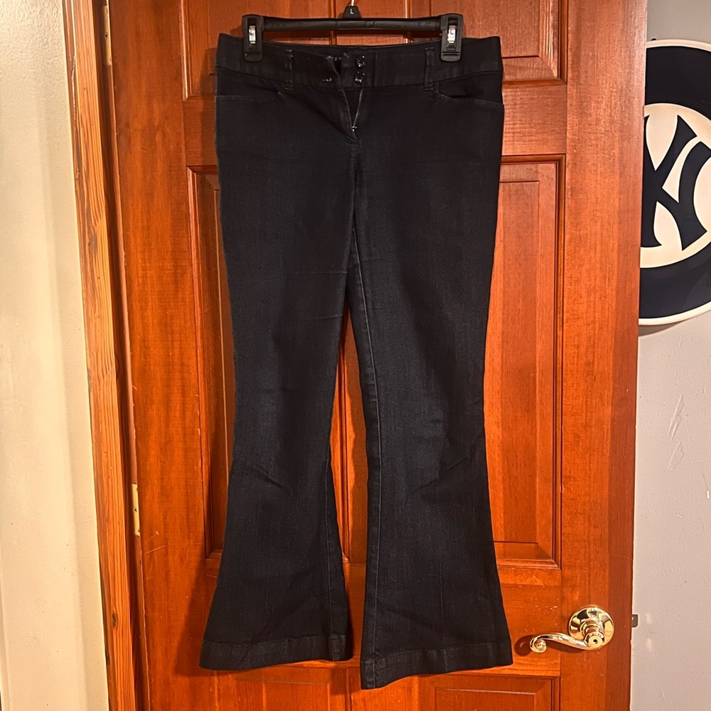 The Limited Dark Denim Flare Jeans